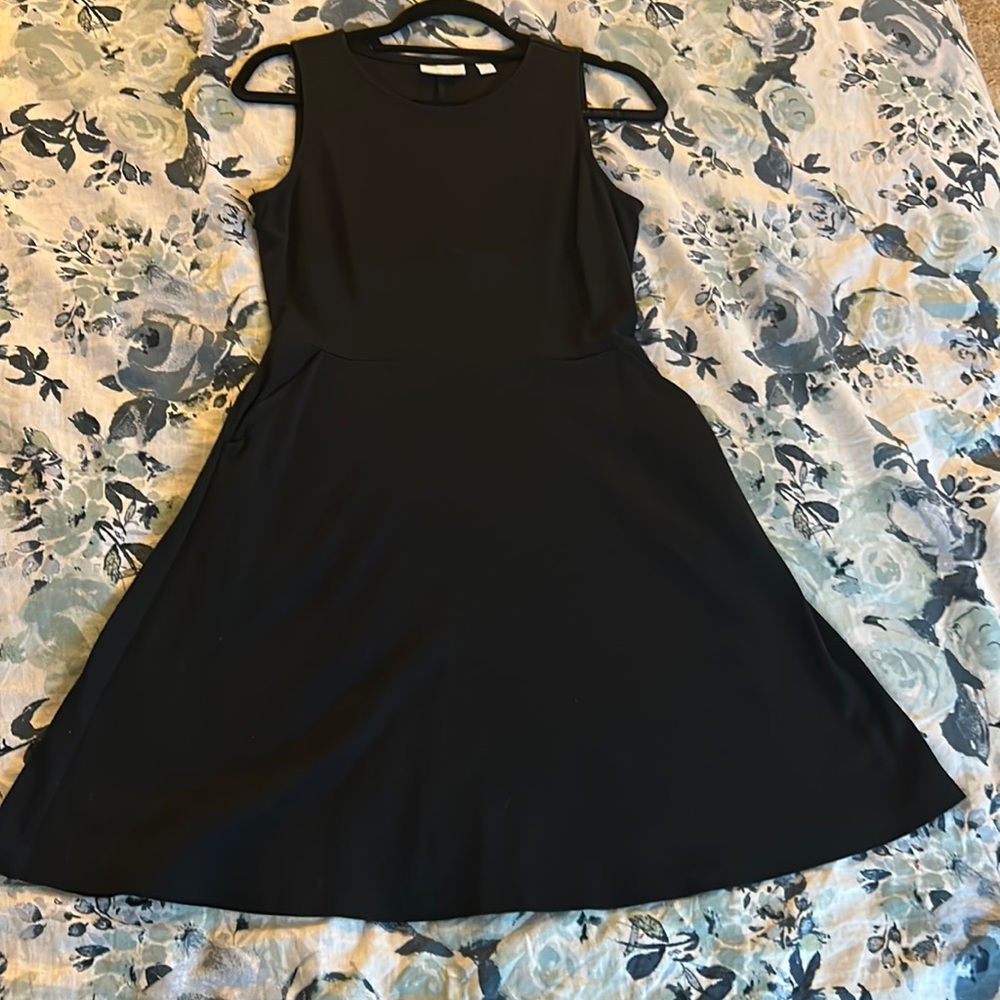 NY&C Sleeveless Black A-Line Dress - Sz M